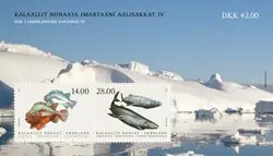 Groenland - Fishes'21 - Postfris souvenirvelletje Rabat