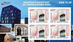 Oryginalny Groenland - Groenland centers - Postfris souvenirvelletje