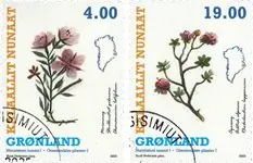 Groenland - Groenlandic plants I - Gestempelde serie van 2 Tylko dziś