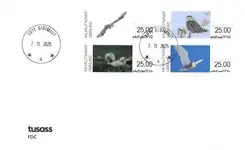 Groenland - Frankeer labels 2025: Sneeuw uilen - FDC Szybka dostawa