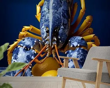 Rabat Lobster Luxe: Delfts Blauwe Kreeft met Citroenen