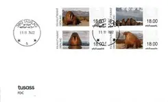 Oferta Groenland - Franking labels 2022 - FDC