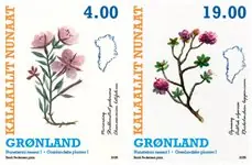 Groenland - Greenlandic plants I - Postfrisse serie van 2 Ekspresowa dostawa