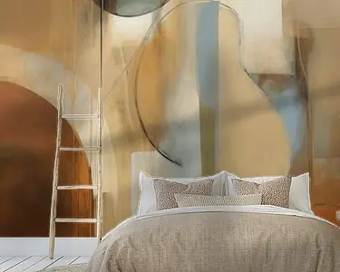 Modern en abstract in aardetinten Oryginalny