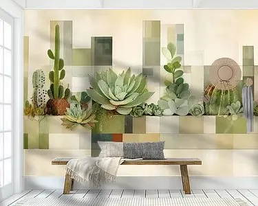 Cactus abstract Tylko dziś