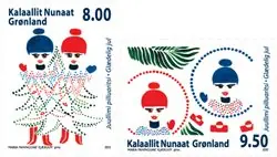 Groenland - Kerst 2012 - Postfrisse serie van 2 Zwrot pieniędzy