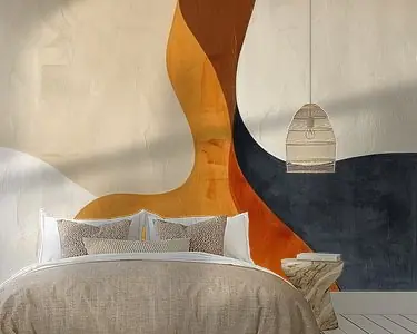 Bohemian, moderne en abstracte vormen in aardetinten Zamów teraz