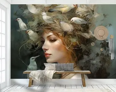 Fine art portret "Bird's nest" Niska cena