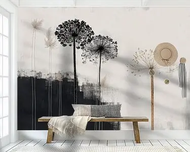 Nowość Botanisch abstract in Japandi stijl