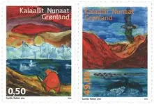 Groenland - Liedjes van Groenland - Postfrisse set van 2 Nowość