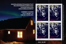 Ekspresowa dostawa Groenland - Liefdadigheidsinstelling voor daklozen - Postfris souvenir velletje