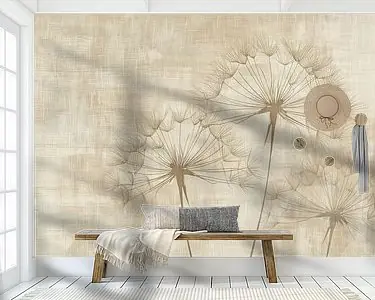 Beige Bloemenschilderij Tylko dziś