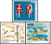 Bezpieczna płatność Groenland - Moderne kunst - Postfrisse serie van 3