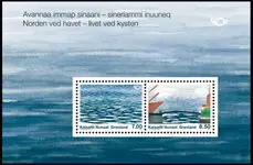 Oryginalny Groenland - Norden 2010 - Postfris souvenir velletje