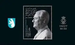 Groenland - Prins Hendrik 80 jaar - Postfris souvenir velletje Popularny