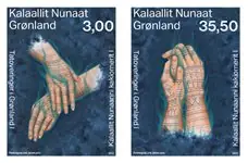 Groenland - Tattoo art - Postfrisse serie van 2 Nowość