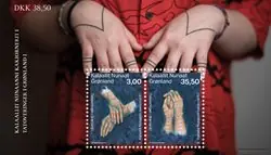 Groenland - Tattoo art - Postfris souvenirvelletje Autentyczny