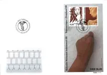 Groenland - Tattoo art - FDC souvenirvelletje Promocja