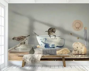 Stilleven met mussen en tekst. Bezpieczna płatność