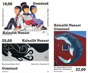 Oferta Groenland - Street Art - Postfrisse serie van 3