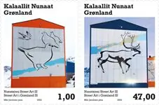 Szybka dostawa Groenland - Street Art - Postfrisse serie van 2