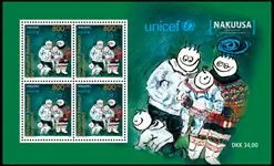 Groenland - Unicef Nakuusa - Postfris souvenir velletje Tani