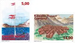 Darmowa dostawa Groenland - Verlaten stations - Postfrisse serie van 2