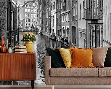 Vanaf de Spooksteeg in Amsterdam. Popularny