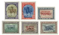 Promocja Groenland 1945 - AFA 20A-25A - Amerikaanse uitgifte - ongebruikt