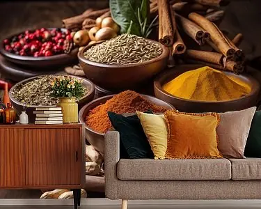 Verzameling kruiden en specerijen Kup teraz