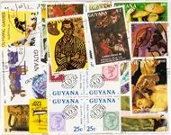 Darmowa dostawa Guyana - 98 verschillende postzegels