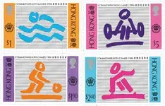 Bezpieczna płatność Hong Kong - Commonwealth Games sports games - Postfrisse serie van 4