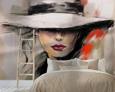 Autentyczny Vrouw met hoed