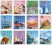 Hong Kong - Langlopende series, lage waarde - Postfrisse serie van 12 Autentyczny