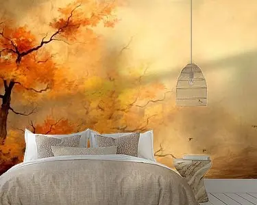 Herfst Schilderij Autentyczny