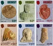 Guernsey - EUROPA 2025 Nationale Archeologische Ontdekkingen - Postfrisse serie van 6 Darmowa dostawa