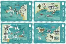 Tani Guernsey - Plaatsen om te bezoeken - Postfrisse serie van 4