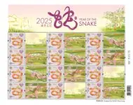 Hong Kong - Year of the snake 2025 - Postfris velletje Darmowa dostawa