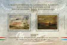 Hongarije - 100th Anniversary of diplomatic relations between Hongarije and Luxemburg - Postfris souvenirvelletje Ostatnia szansa