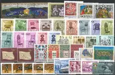 Autentyczny Hongarije - 42 verschillende langlopende en portzegels - postfris