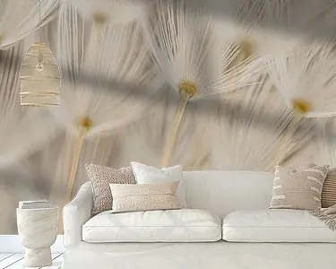 Wyprzedaż Als parapluutjes in de lucht: De pluisjes van een paardenbloem