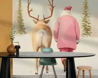 Oferta limitowana Kerstman met zijn hert