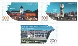 Popularny Hongarije - Steden - Postfrisse serie van 3