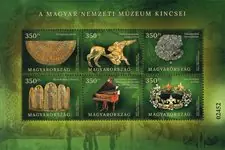 Hongarije - Treasures of the National Museum - Postfris souvenirvelletje Najlepsza cena