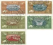 Iceland 1930 - AFA 142-146 - Cancelled Nowość
