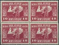 Popularny IJsland - AFA 139 postfris blok van 4