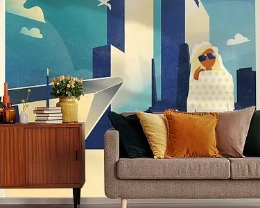 Rotterdam Centraal Station art deco illustratie Szybka dostawa