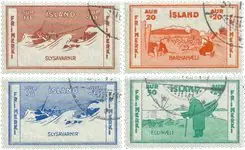 Autentyczny IJsland - AFA 167-170 - Postfris