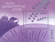 Hongarije - Lavendel - Postfris souvenirvelletje Popularny