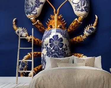 Hollandse kreeft in delfts blauw porselein Ostatnia szansa